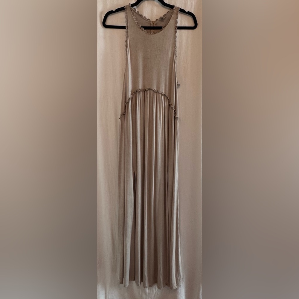 POL Tan Maxi Dress